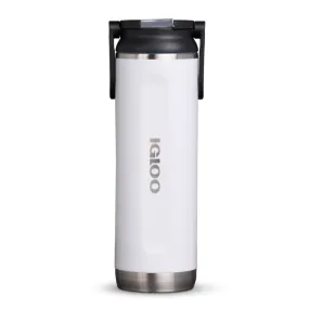 00071084-Igloo-20 Oz Stainless Steel Sport Sipper Bottle - WHT.SSTL