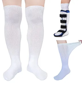 2 Pairs Replacement Sock for Air cast Walking Boot Walker Brace - Air Cam Walkers Fracture Boot Orthopedics Socks Cast Boot Sock 2 Pairs