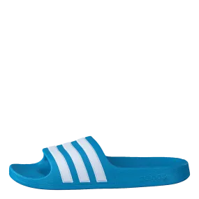 Adilette Aqua Slides Kids Solar Blue / Cloud White / Solar Blue