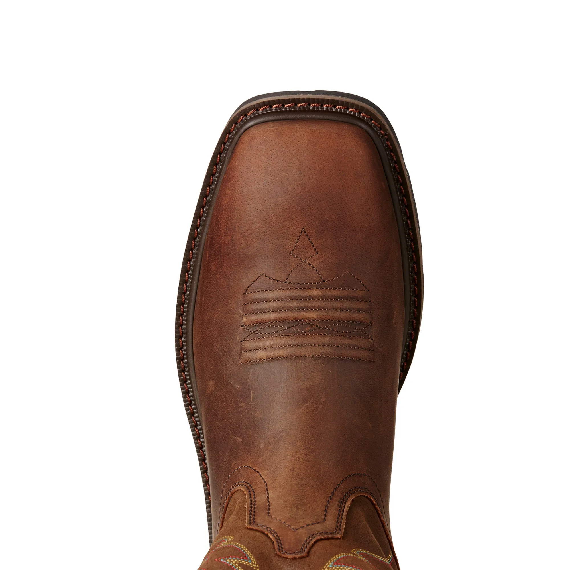 ARIAT GROUNDBREAKER BROWN WIDE SQUARE TOE WORK BOOT