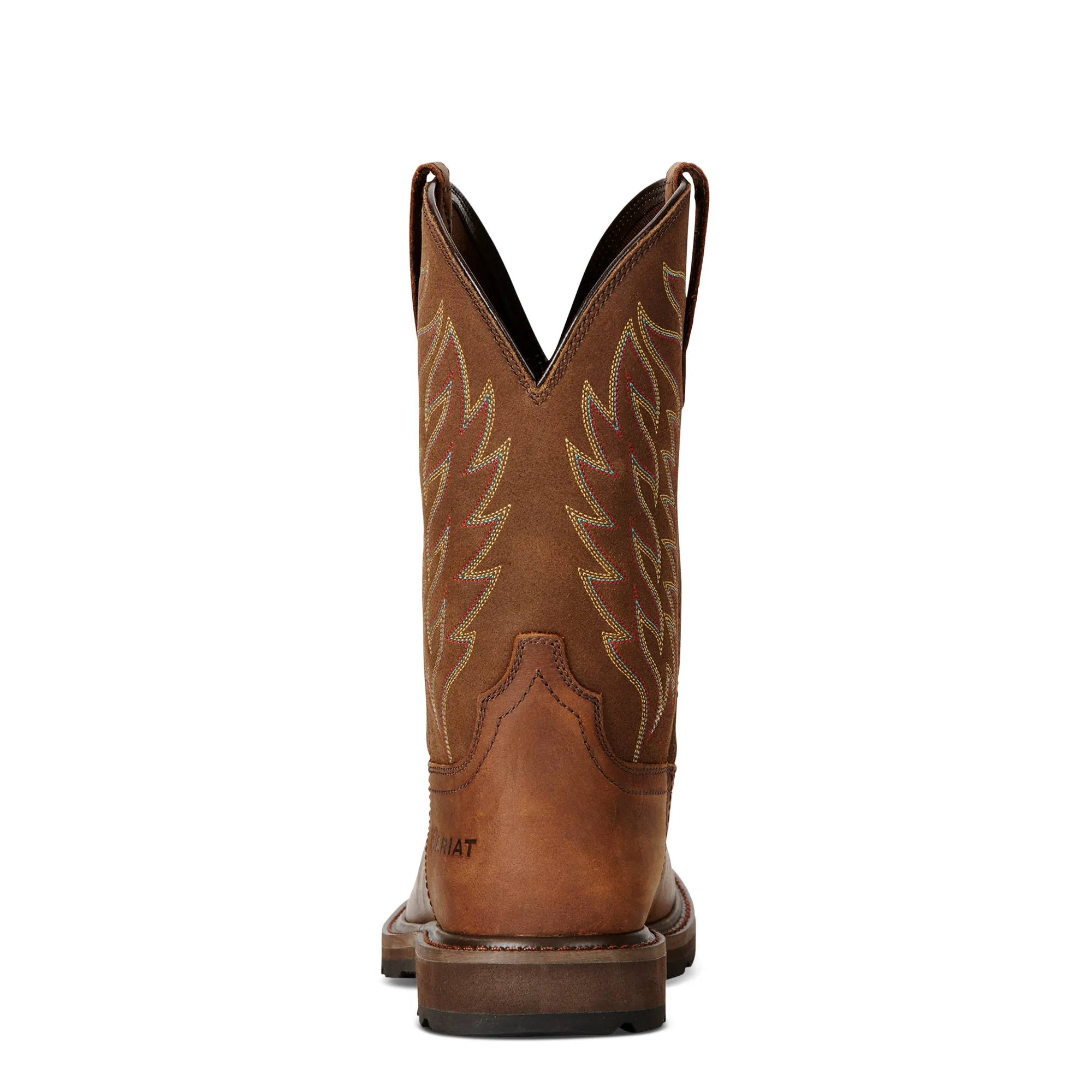 ARIAT GROUNDBREAKER BROWN WIDE SQUARE TOE WORK BOOT