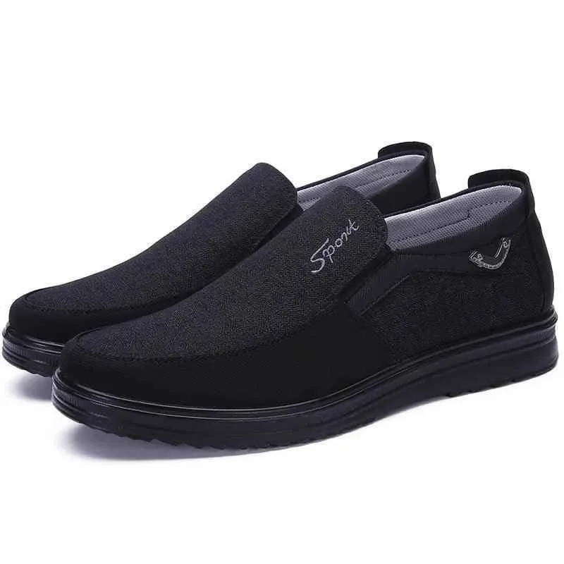 Breathable Fashion Soft Loafers Canvas Men's Casual Shoes #XS8605