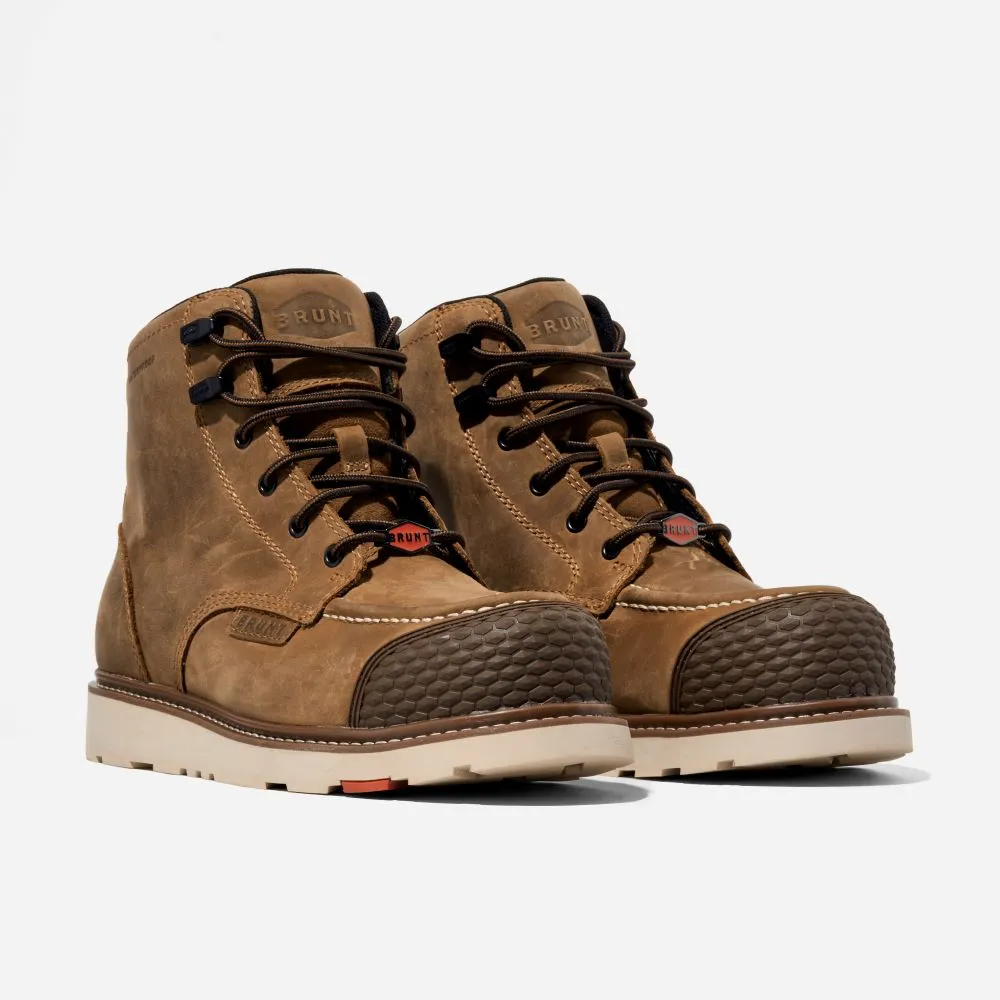 'Brunt' Men's 6" The Marin EH WP Brunt Toe - Brown