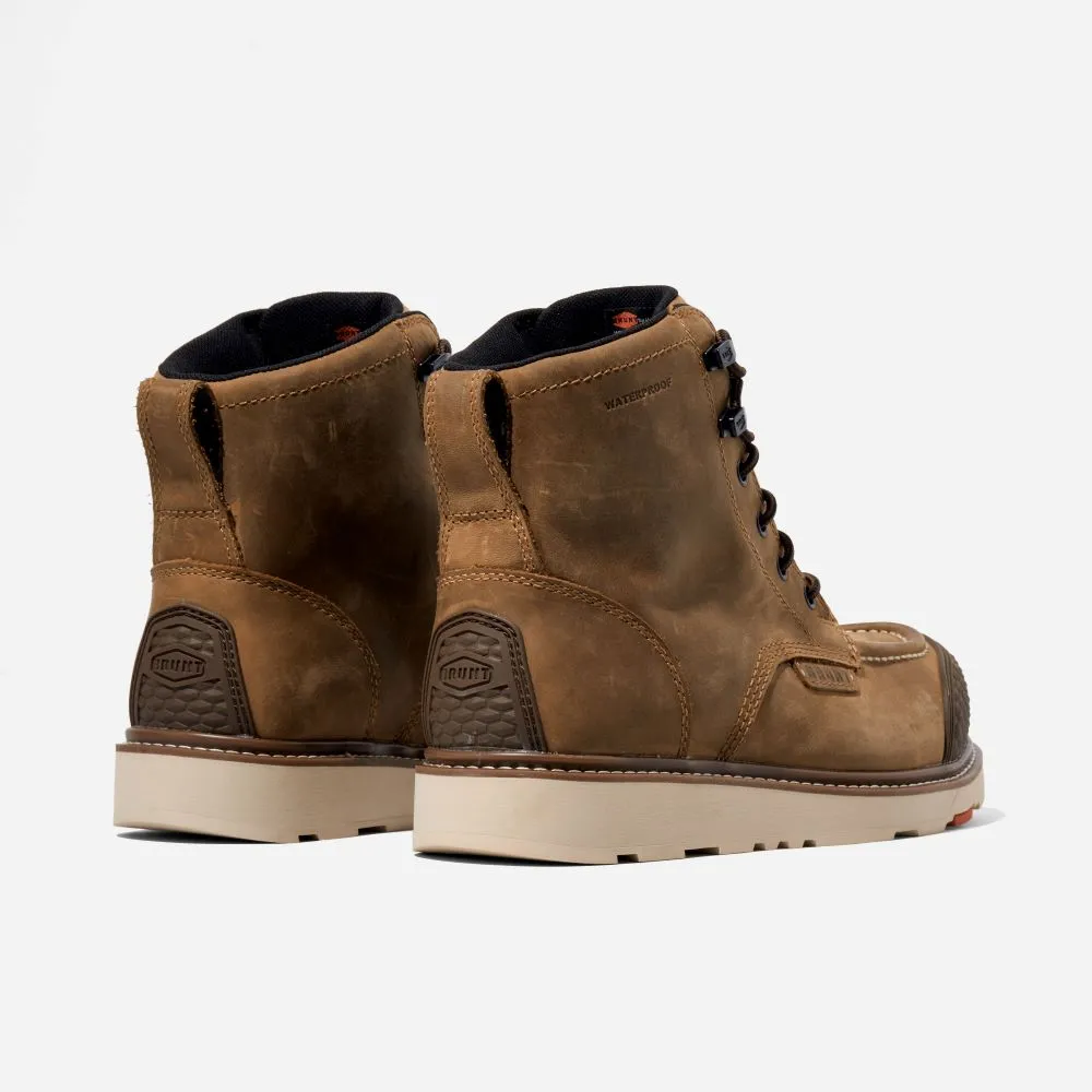 'Brunt' Men's 6" The Marin EH WP Brunt Toe - Brown