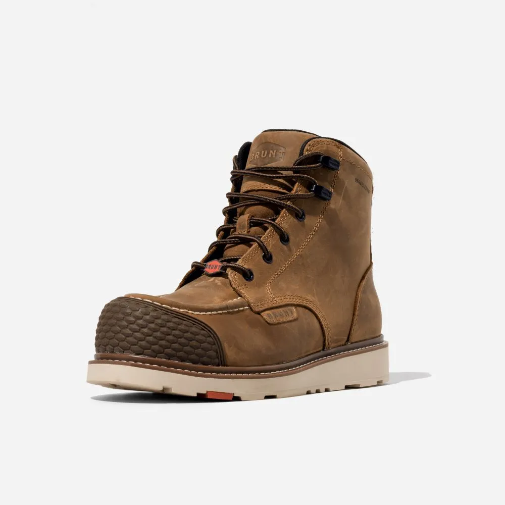 'Brunt' Men's 6" The Marin EH WP Brunt Toe - Brown