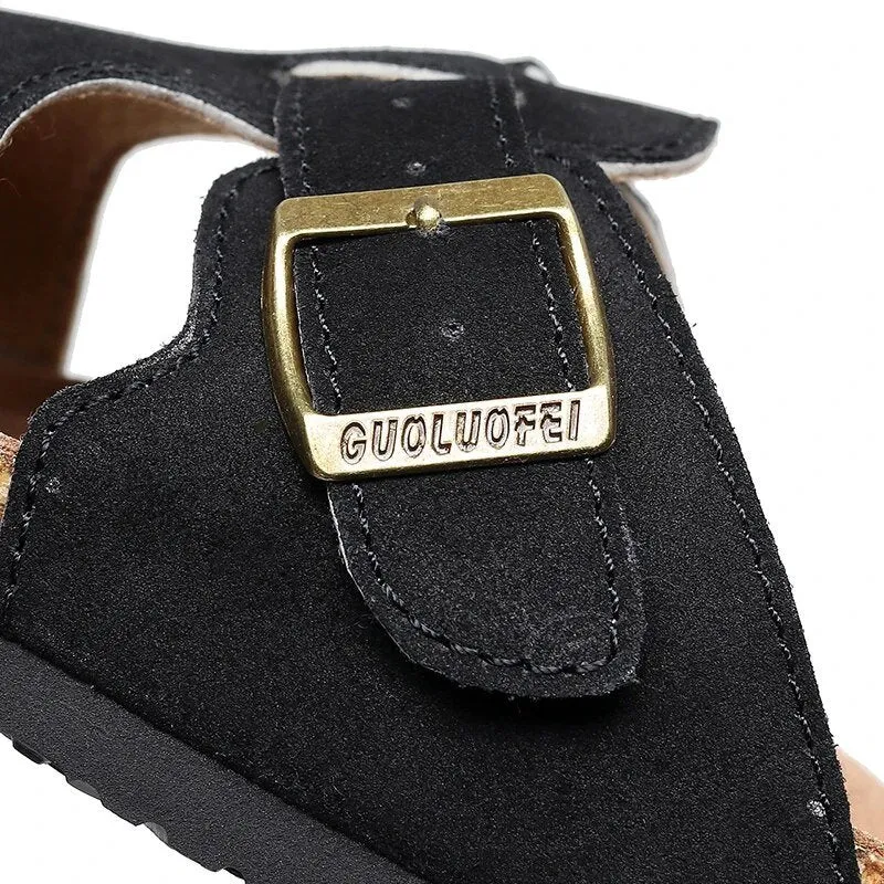 Cuzcare Orthopedic Sandals For Men Premium Suede Leisure Summer Slides
