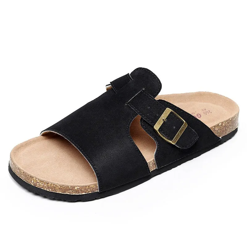 Cuzcare Orthopedic Sandals For Men Premium Suede Leisure Summer Slides
