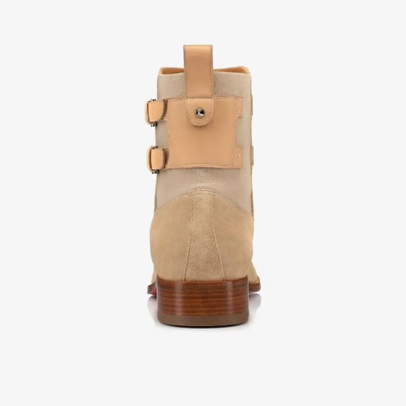 Elegant Brown Suede Ankle Boots