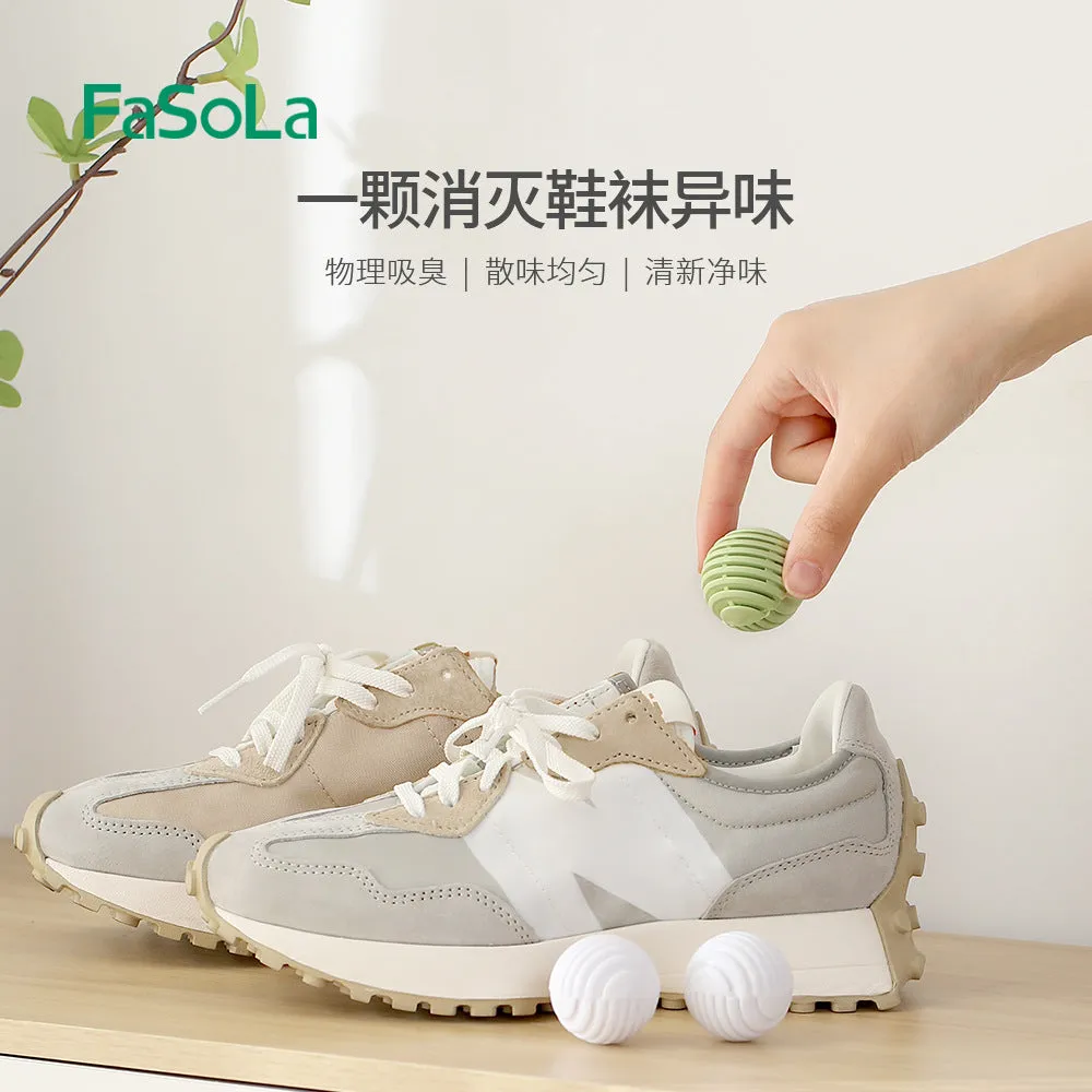 FaSoLa Shoe Deodorizer Balls - Mint Scent, 6 Pieces, 3.5cm Diameter