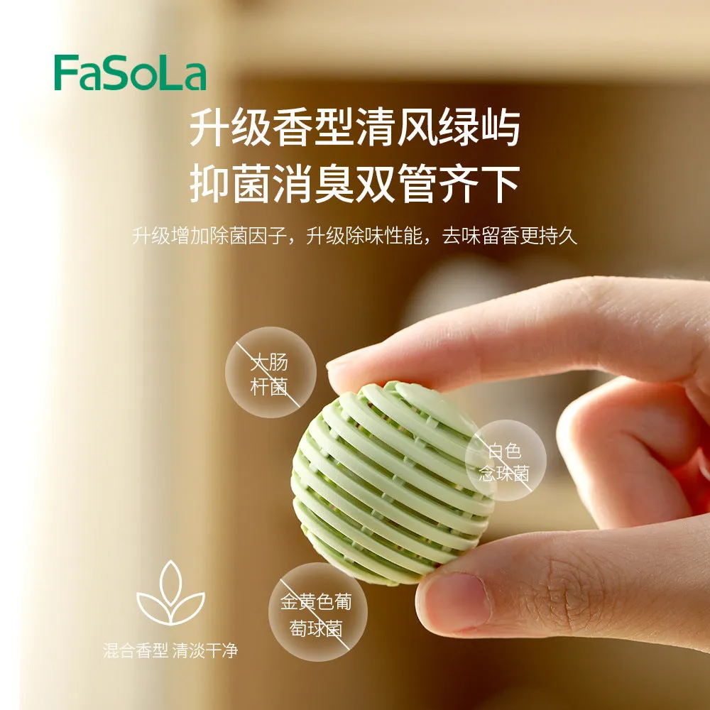 FaSoLa Shoe Deodorizer Balls - Mint Scent, 6 Pieces, 3.5cm Diameter