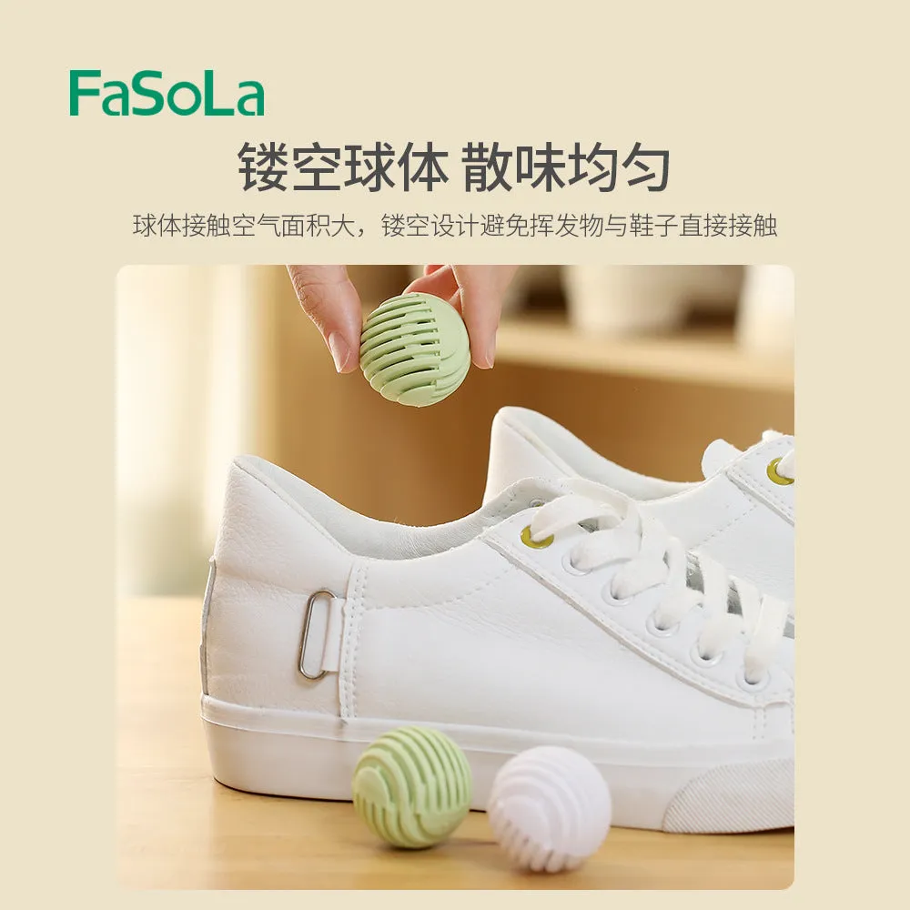 FaSoLa Shoe Deodorizer Balls - Mint Scent, 6 Pieces, 3.5cm Diameter