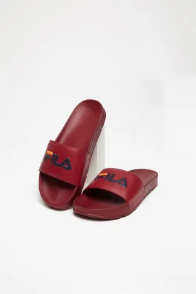 FILA HERITAGE: DRIFTER BURGUNDY SLIDE SANDAL