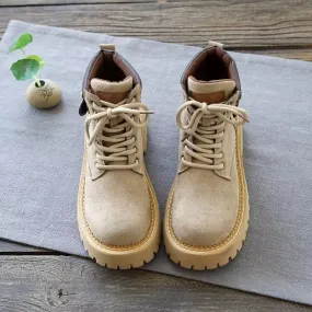 Frosted Suede Thermal Martin Boots