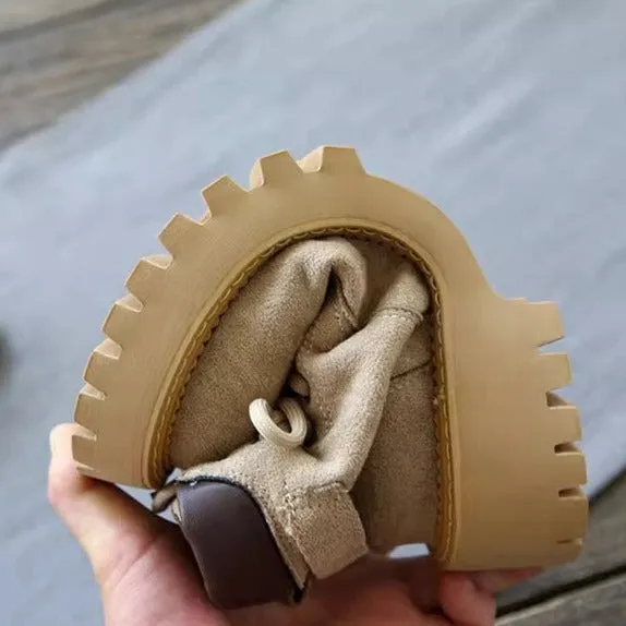 Frosted Suede Thermal Martin Boots