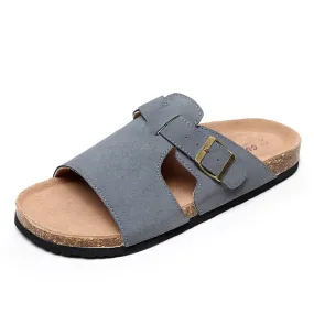 Groovywish Orthopedic Sandals For Men Premium Suede Leisure Summer Slides