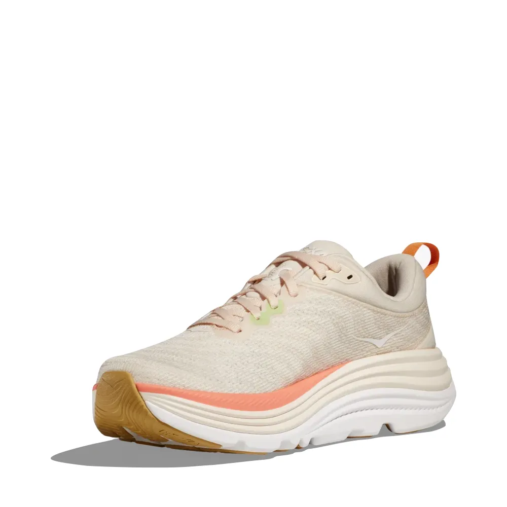 Hoka Women's Gaviota 5 Sneaker in Vanilla/Eggnog
