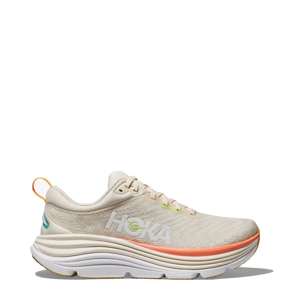 Hoka Women's Gaviota 5 Sneaker in Vanilla/Eggnog