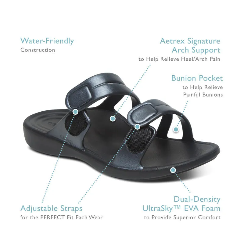 Janey Sport Women Slides Black
