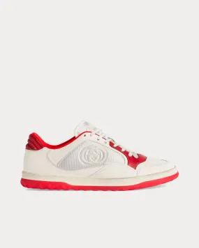 MAC80 Leather Off White / Red Low Top Sneakers