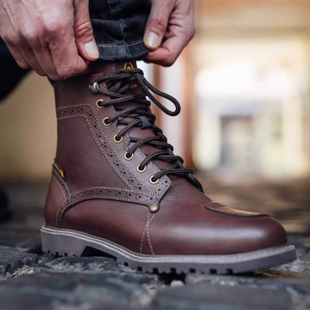 Merlin Derby Brogue D3O Waterproof Boots Brown