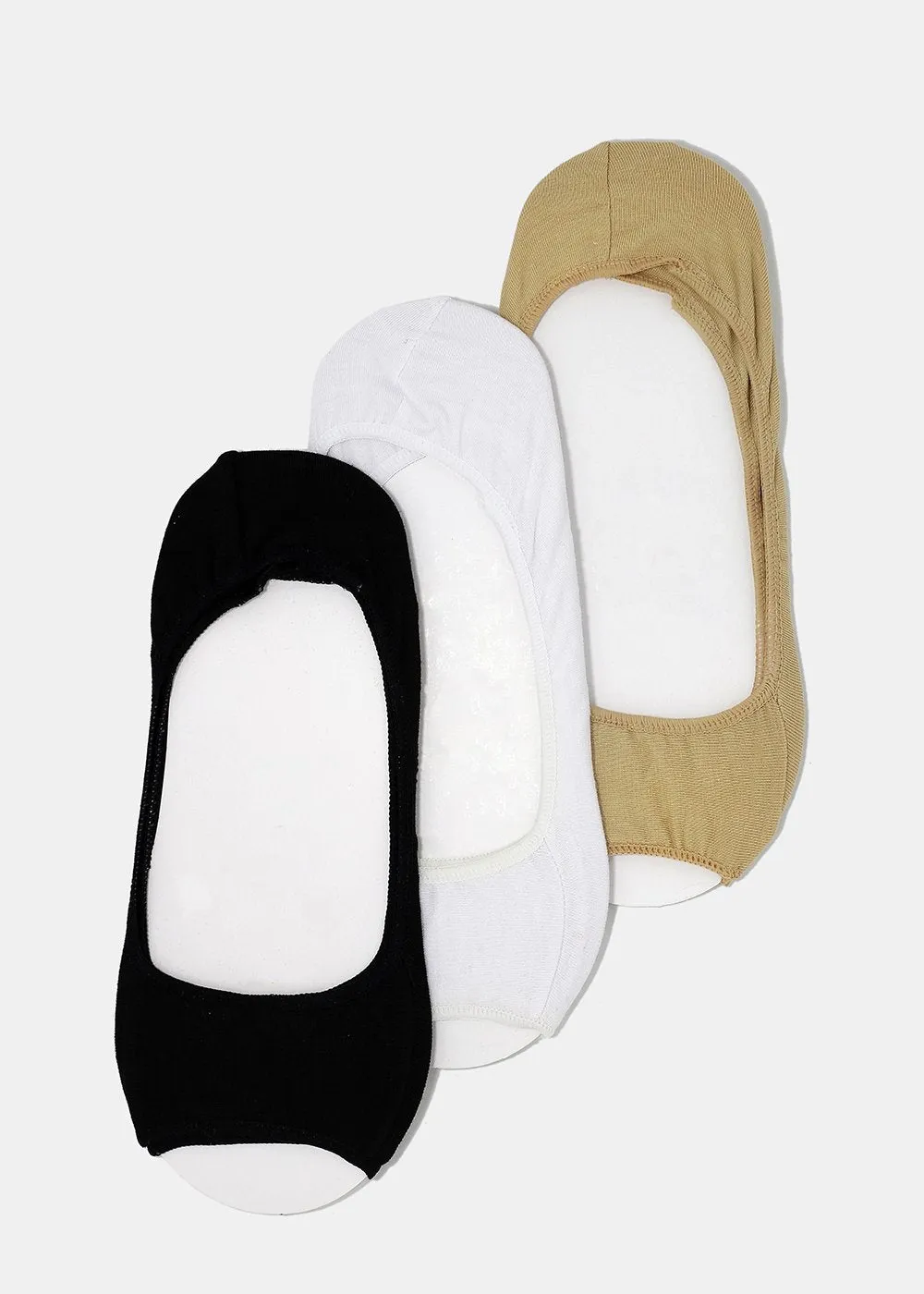 Open Toe Neutral No-Show Socks