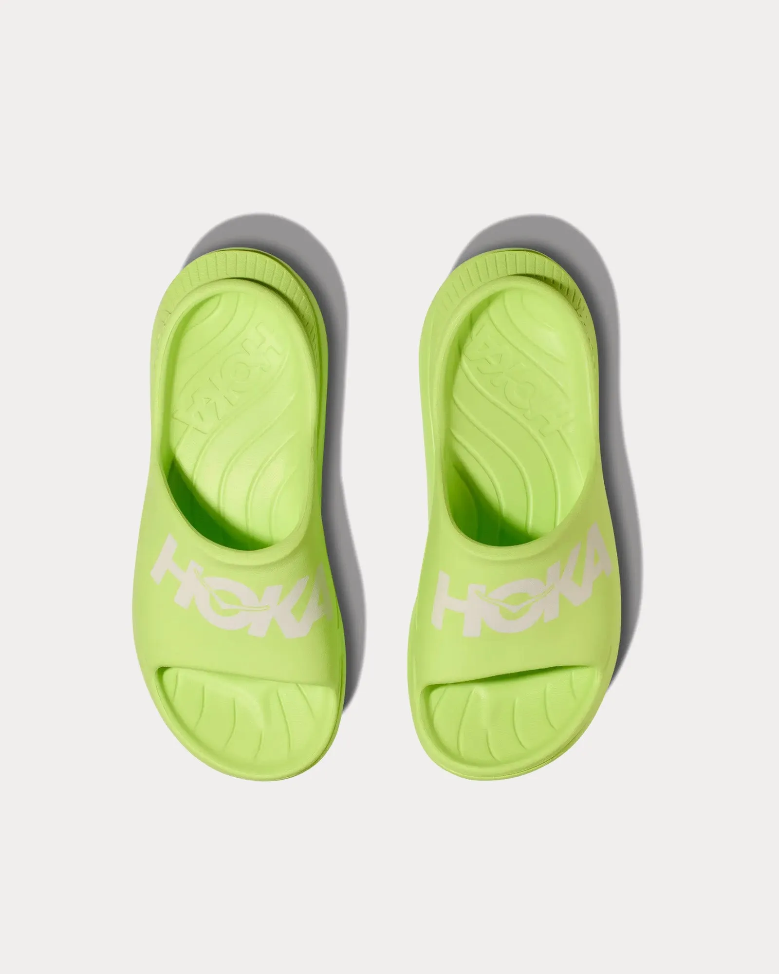 Ora Athletic Lettuce / White Slides