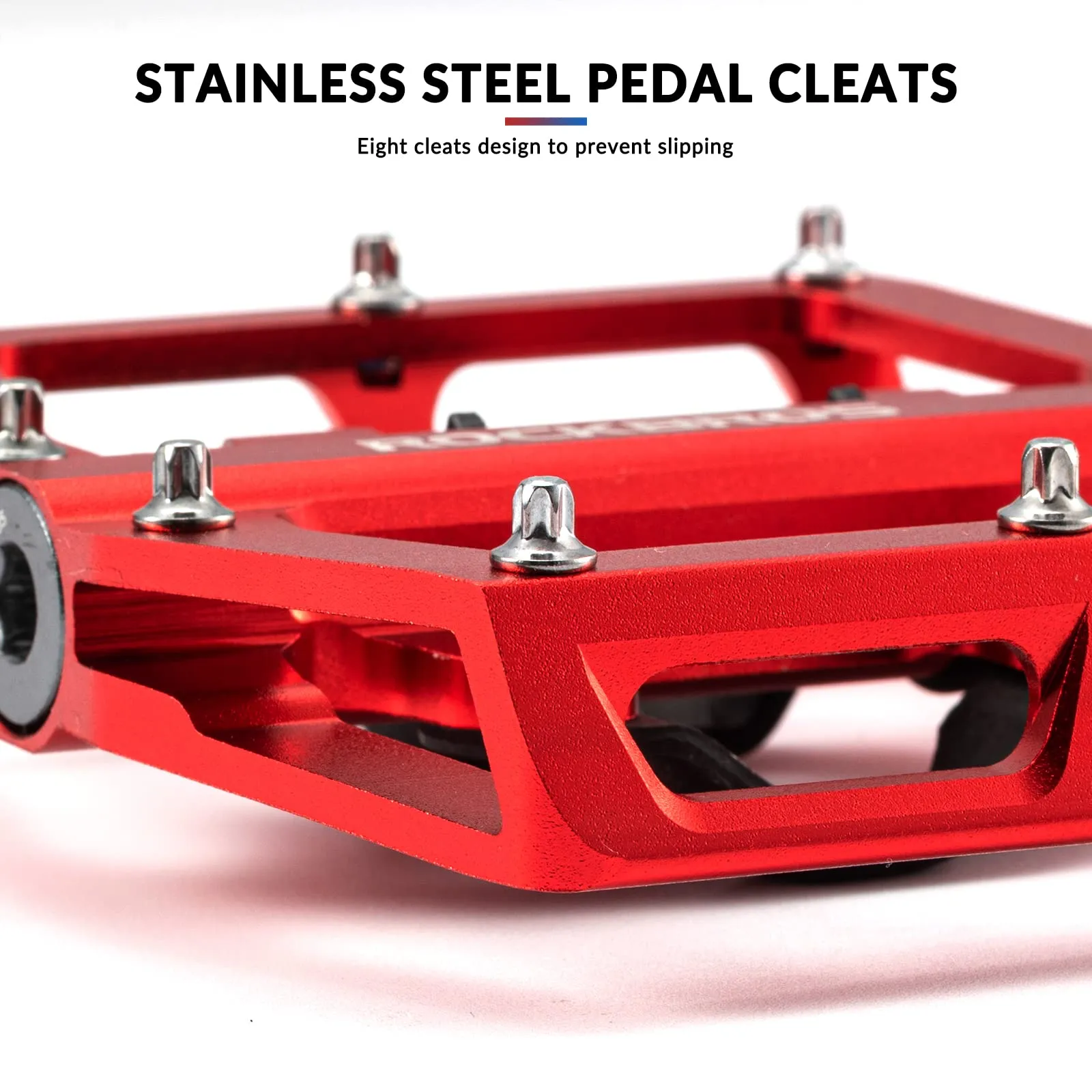 ROCKBROS Dual Functionality Bike Pedals Clipless Flat Bike Pedals (Pair)