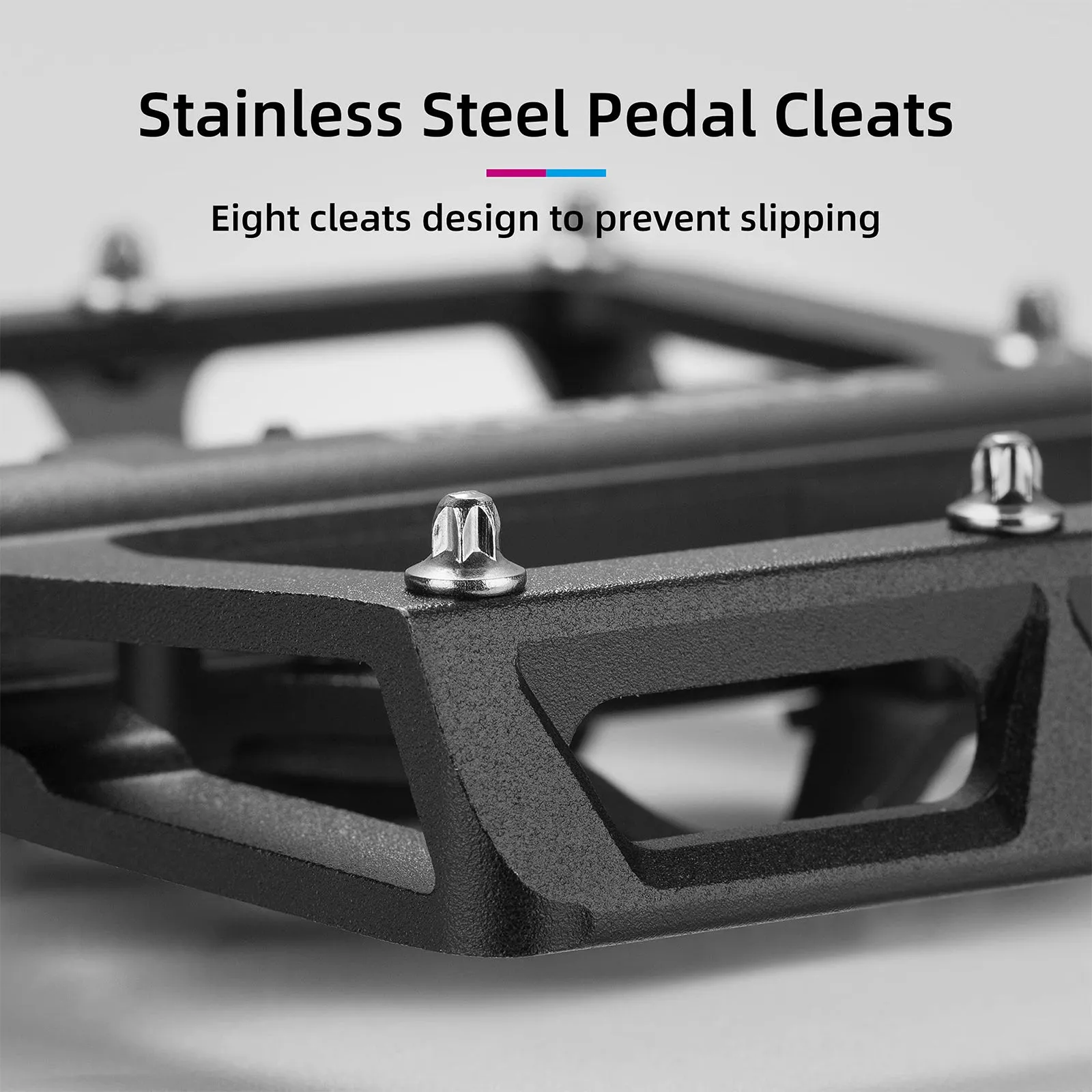 ROCKBROS Dual Functionality Bike Pedals Clipless Flat Bike Pedals (Pair)