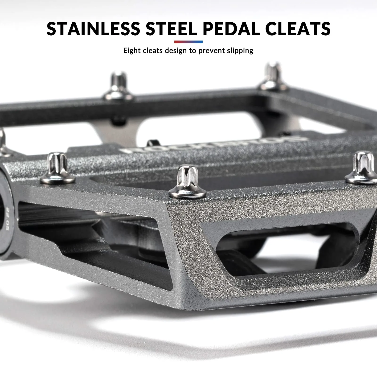 ROCKBROS Dual Functionality Bike Pedals Clipless Flat Bike Pedals (Pair)