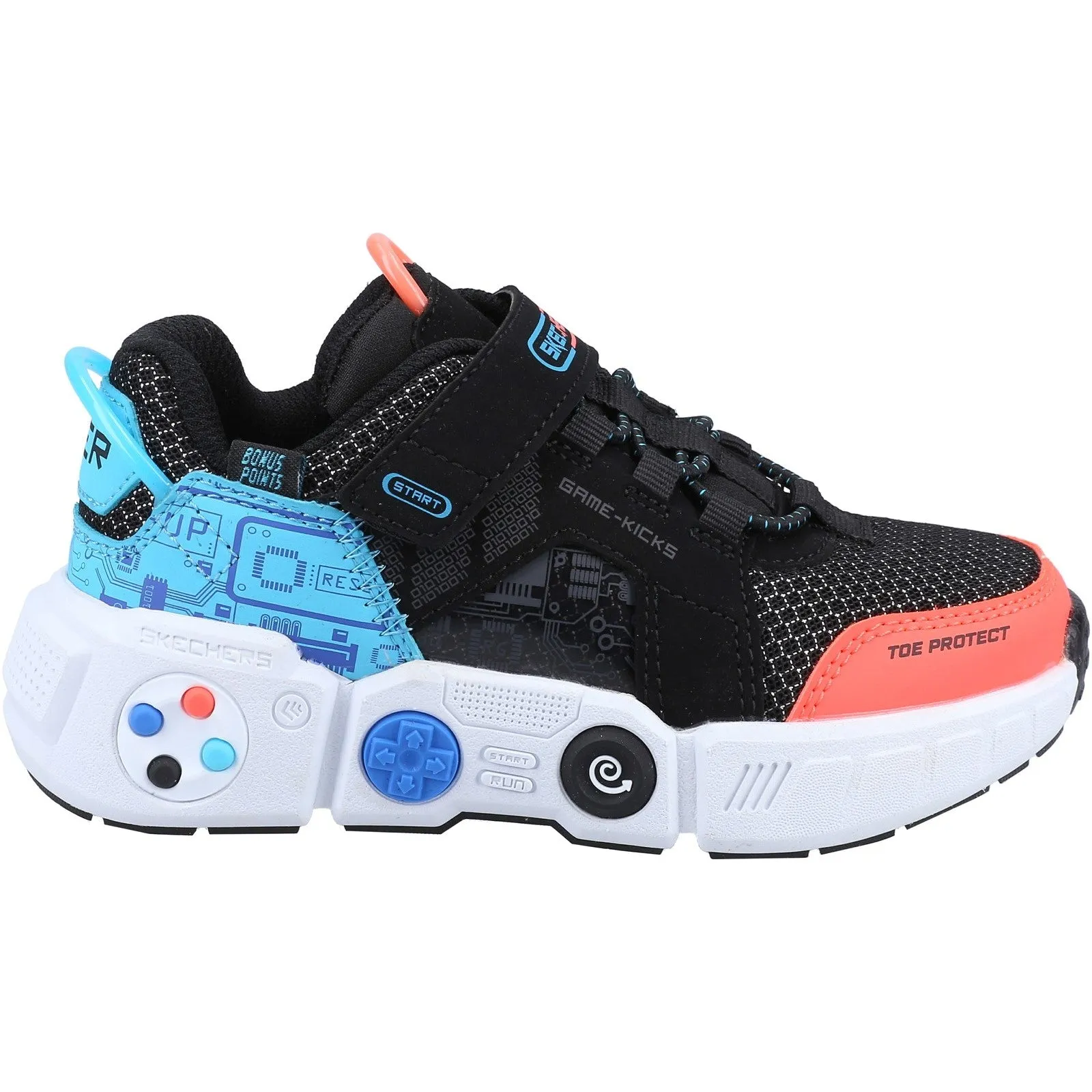 Skechers Boys Gametronix Trainers - Black