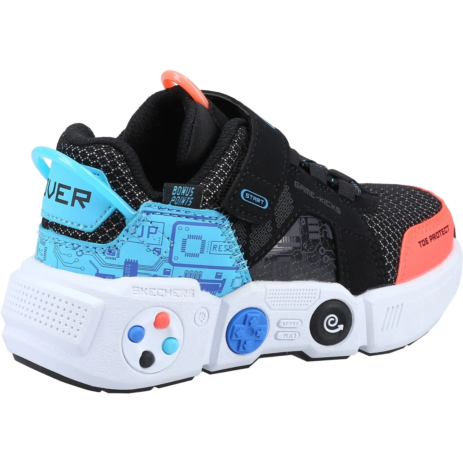 Skechers Boys Gametronix Trainers - Black