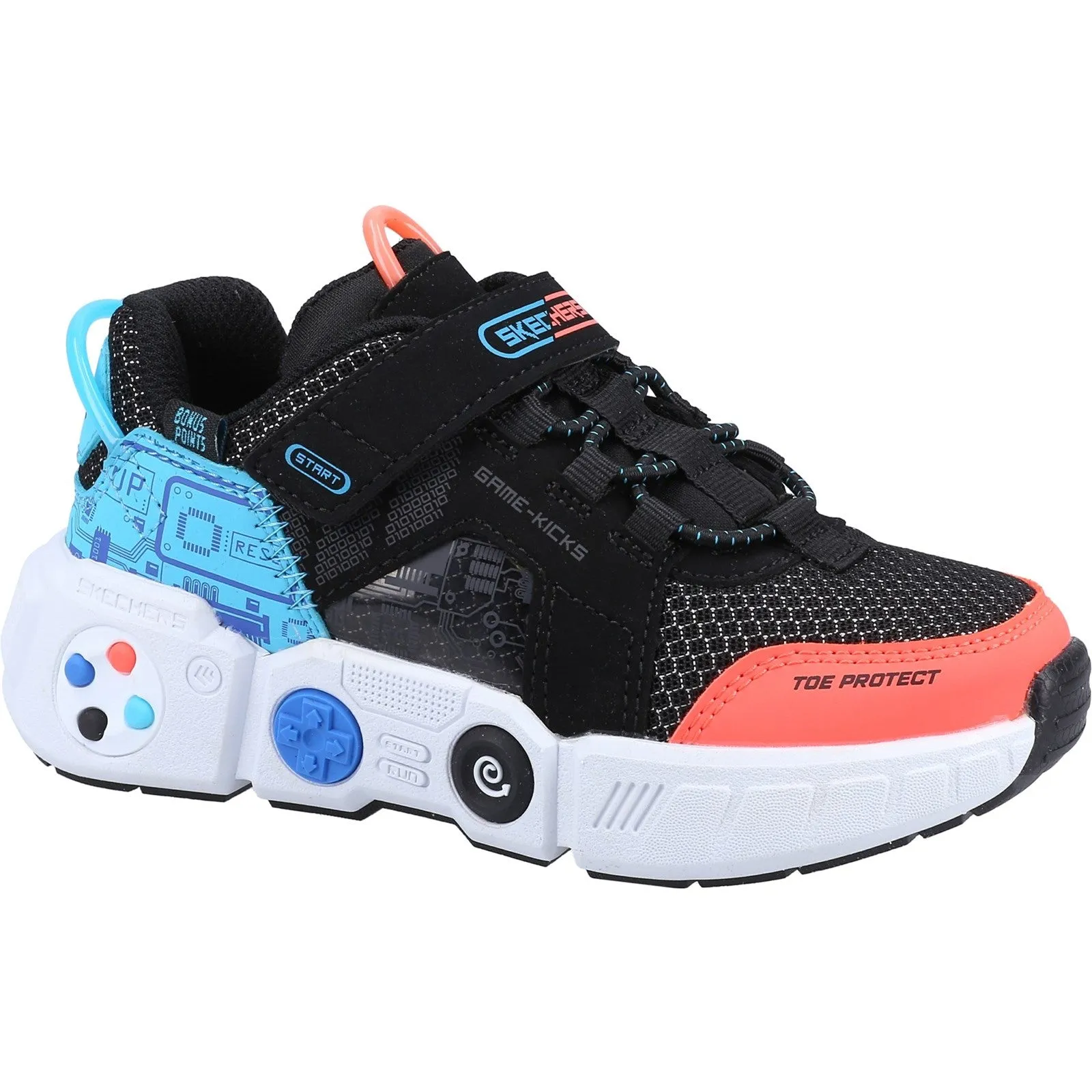 Skechers Boys Gametronix Trainers - Black