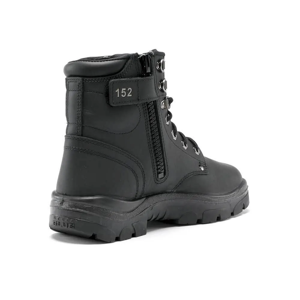 Steel Blue Argyle Zip Work Boots 312152 - Black