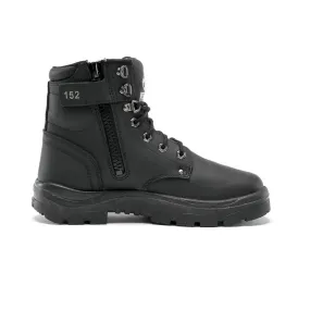 Steel Blue Argyle Zip Work Boots 312152 - Black