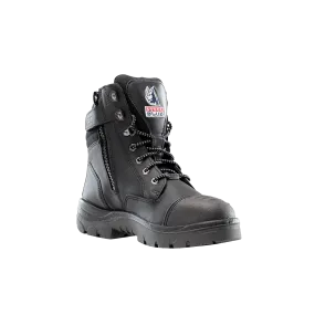 Steel Blue Mens Work Boots Southern Cross Zip GraphTEC™ Scuff S3 - BLACK