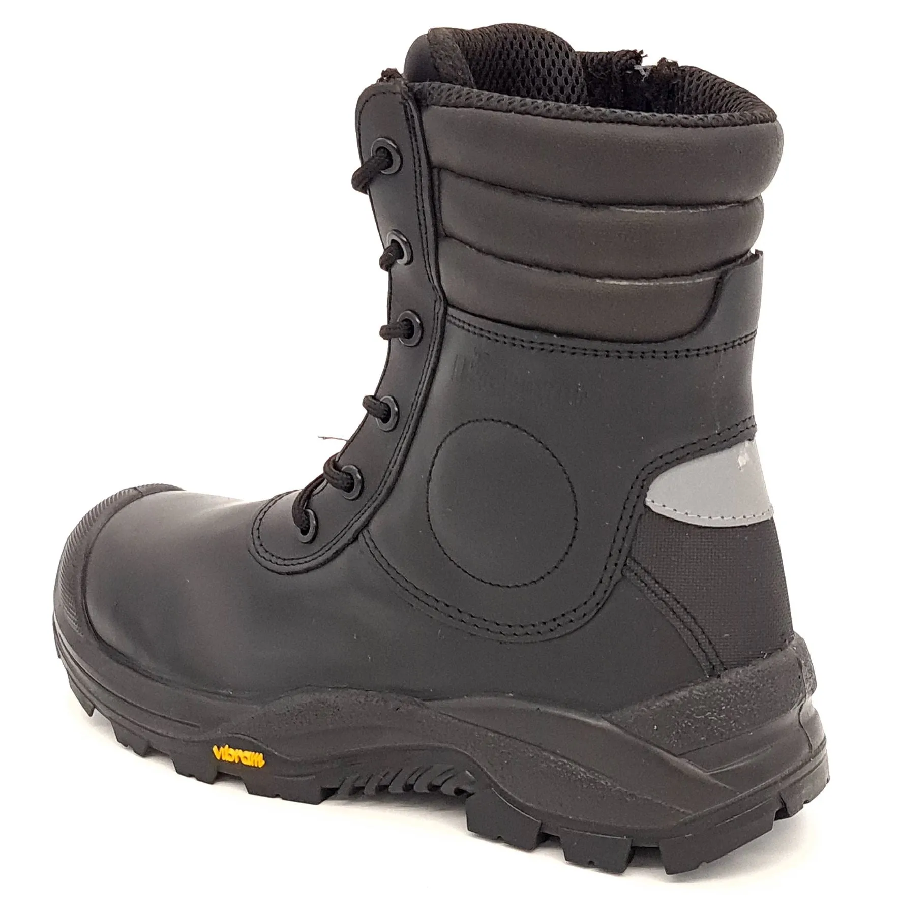 U-Power Leopard Leather Work Hi Leg Vibram Lace Up Toecap Midsole Work Boots